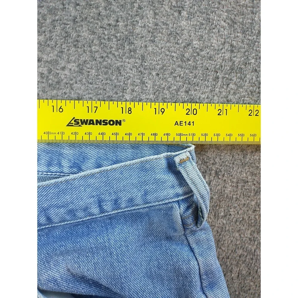 Wrangler 976T1SB Mens Light Wash Straight Leg Denim Jeans 40x31 Blue Cotton